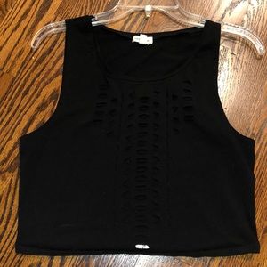 cut-out cropped tank